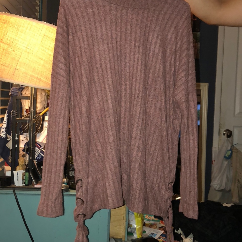 High neck sweater